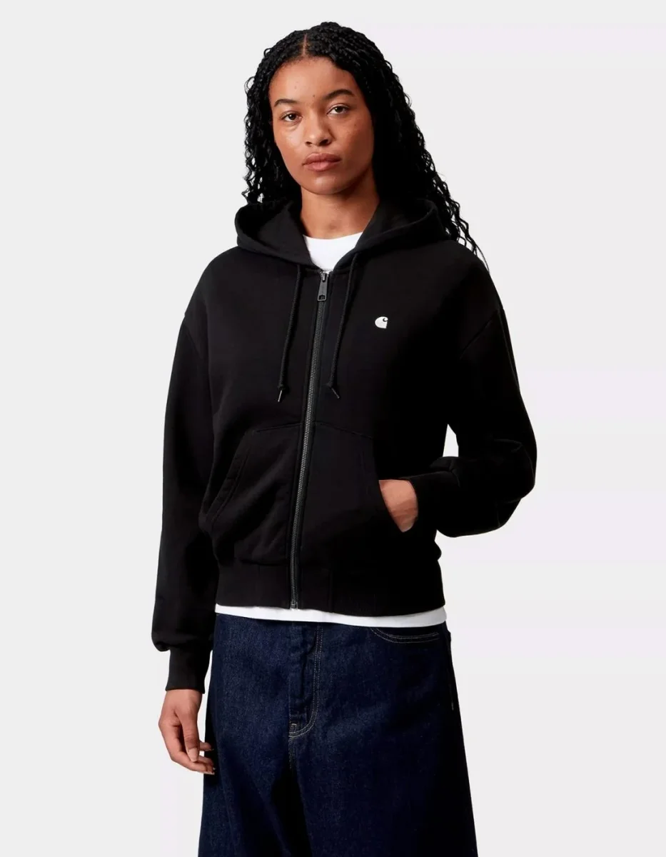 Sudadera CARHARTT WIP W' CASEY - Black / Silver - Imagen 2
