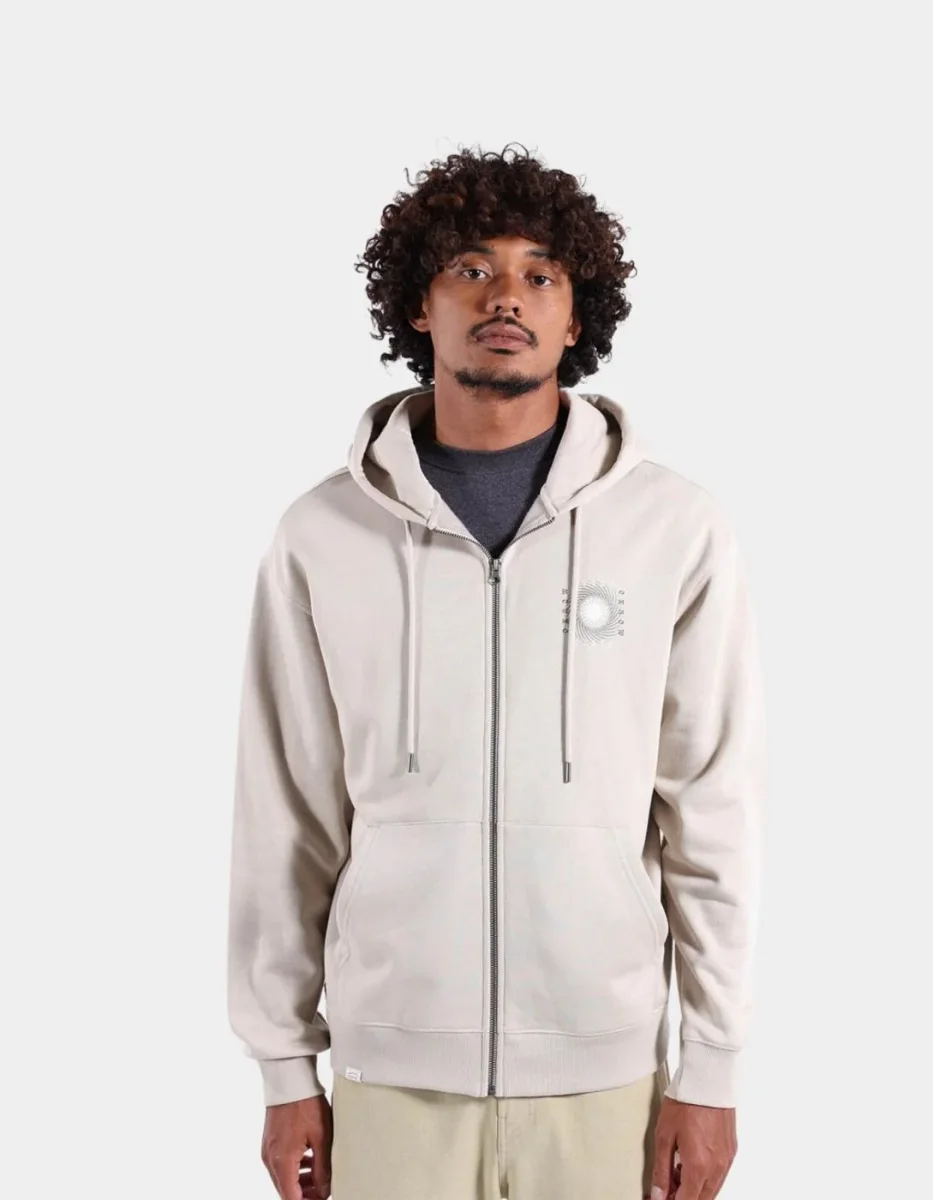 Sudadera Capucha OXBOW Abierta RADIATE - Ivory - Imagen 2