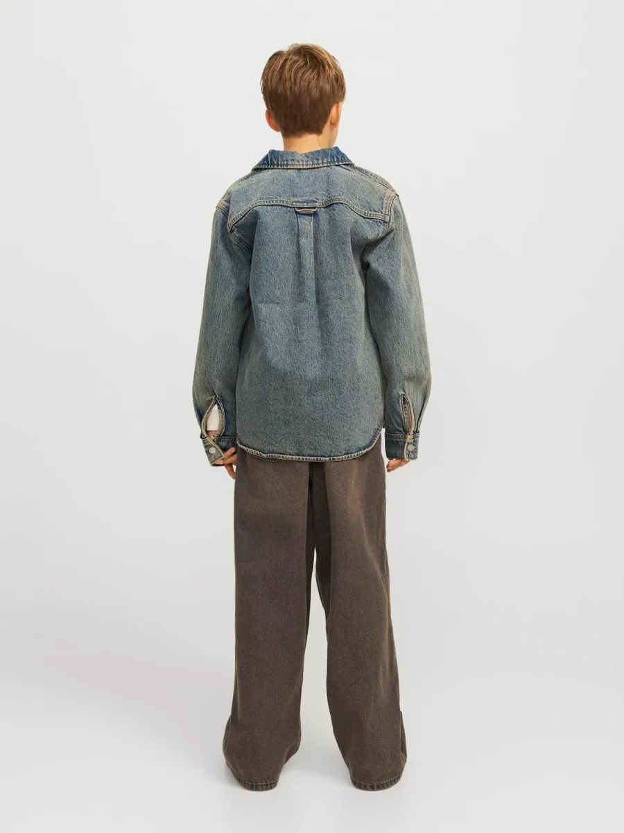 SOBRECAMISA CLÁSICA DE JEAN HENRY JNR - Faded Denim - Imagen 4