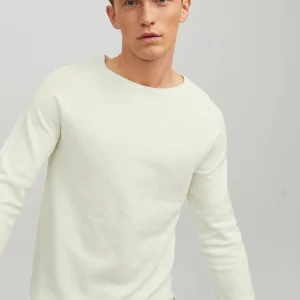 SWEATER BÁSICO TEJIDO HILL - Cloud Dancer