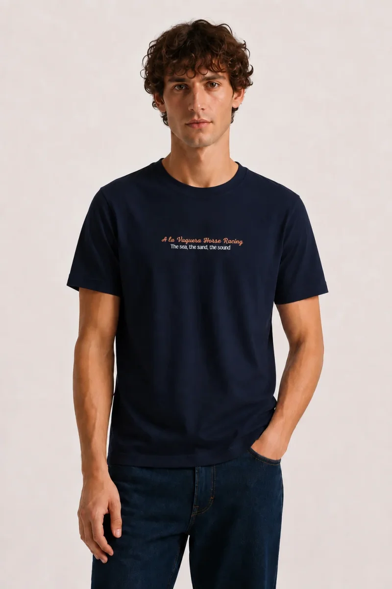 Camiseta Horse Raicing MARINO - Imagen 4
