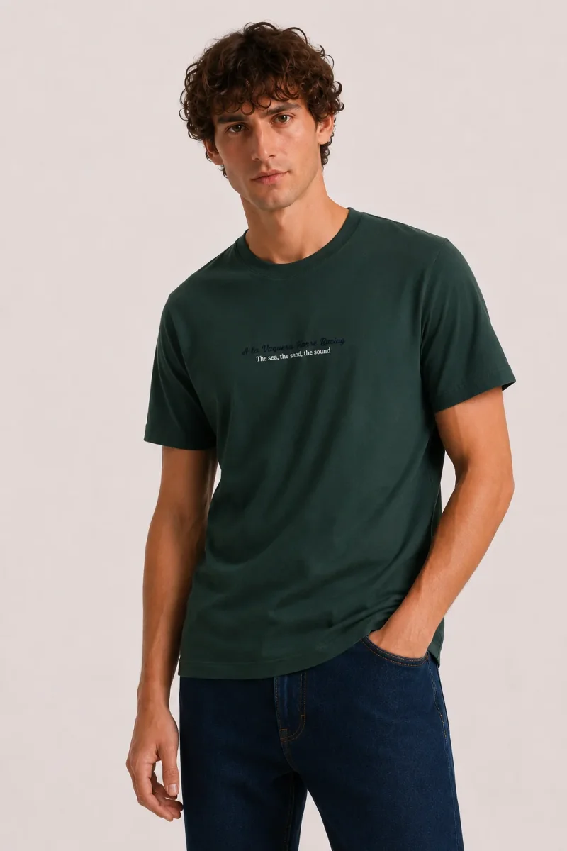 Camiseta Horse Racing Verde - Imagen 4