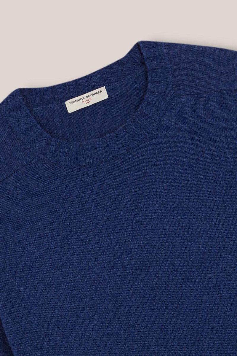 Jersey Cuello Redondo Lambswool - Azul - Imagen 3