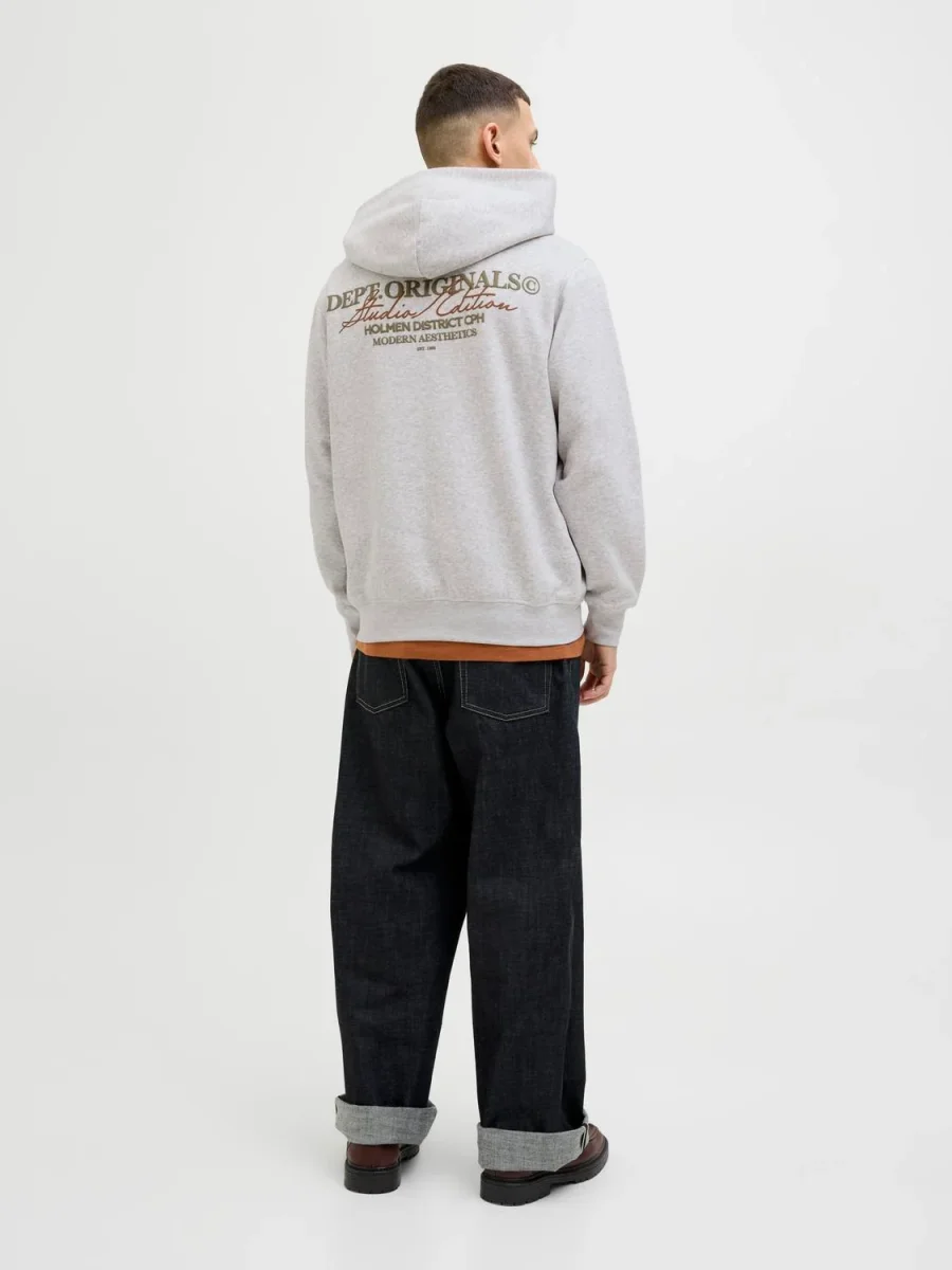 CANGURO LOOSE ESTAMPADO SLINGTON - White Melange - Imagen 5