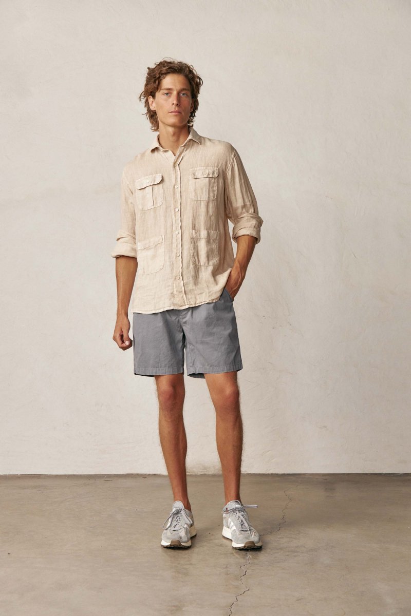 Bermudas de Popelín - Gris Claro - Imagen 3