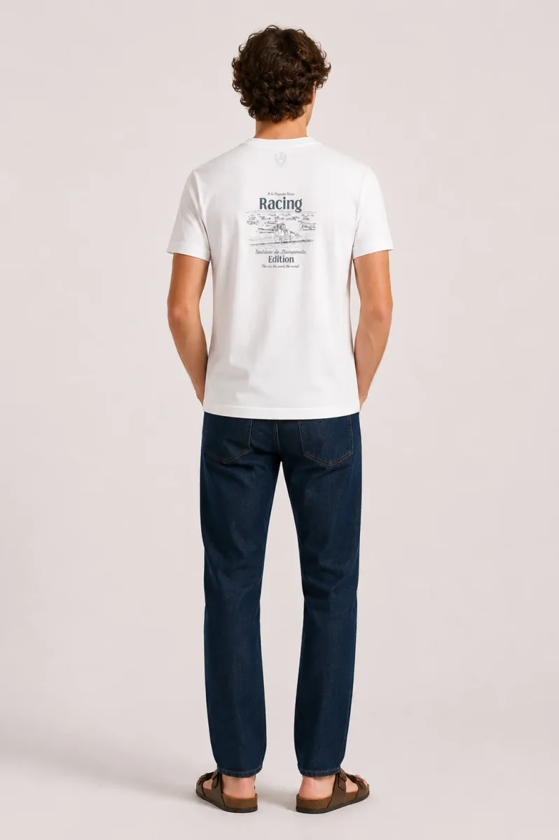 Camiseta Horse Raicing Blanca - Imagen 5