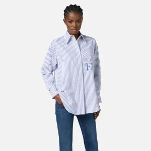 Camisa de popelín de rayas