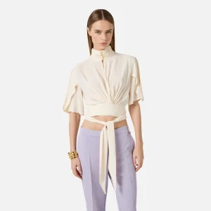 Blusa de georgette de viscosa
