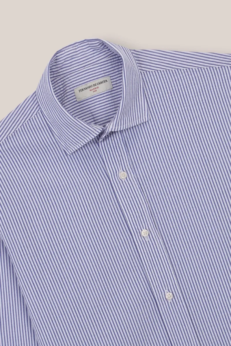 Camisa de Algodón - Rayas Marino - Imagen 3