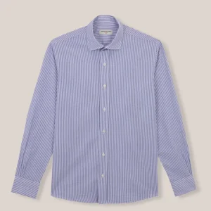 Camisa de Algodón - Rayas Marino