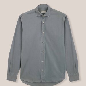 Camisa de Popelín - Gris