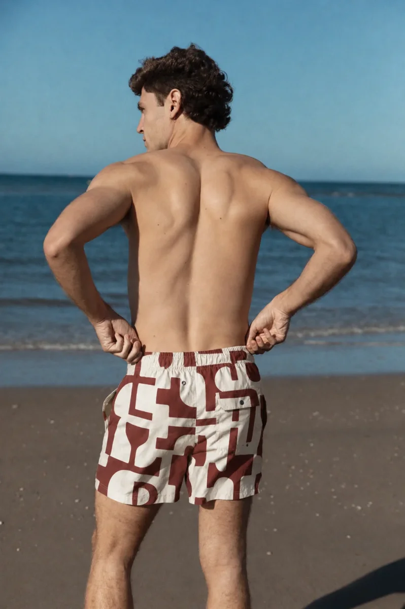 Bañador Estampado Teja - Imagen 2