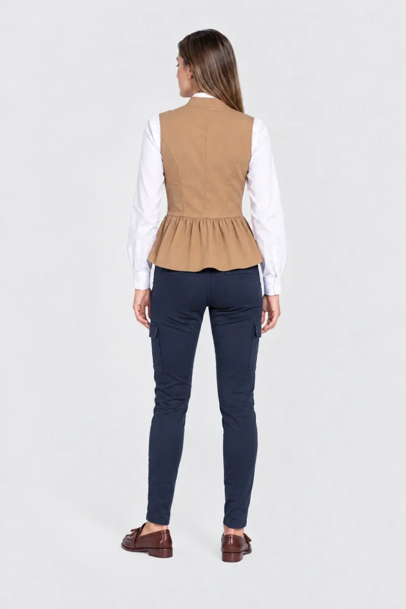 Chaleco Cuello Maho Peplum - Imagen 8