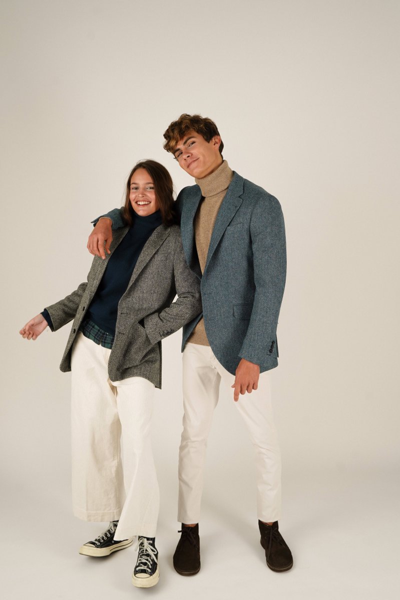 Americana de Tweed - Espiga Blanca Y Negra - Imagen 4