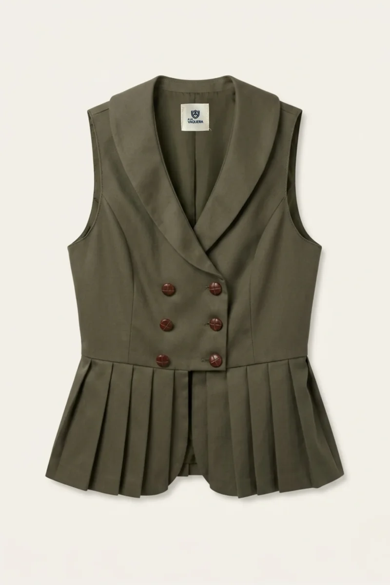 Chaleco Mujer Cruzado Peplum - Imagen 5