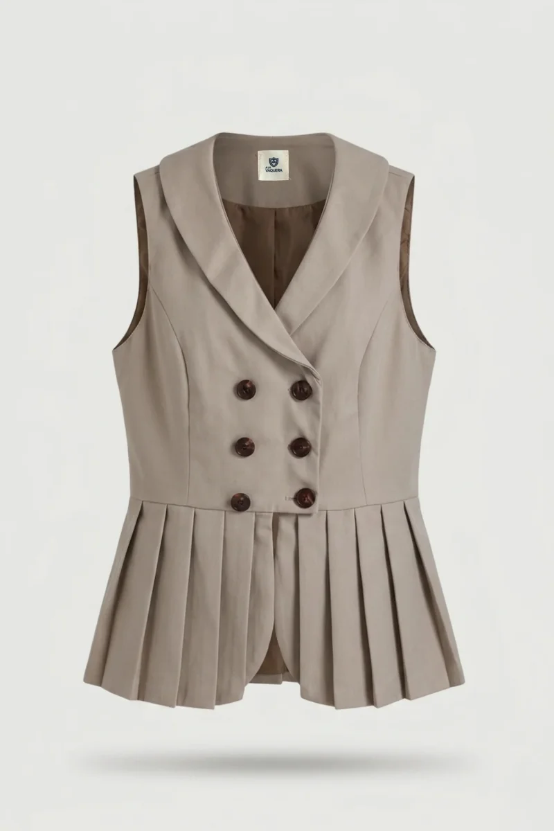 Chaleco Mujer Cruzado Peplum - Imagen 7