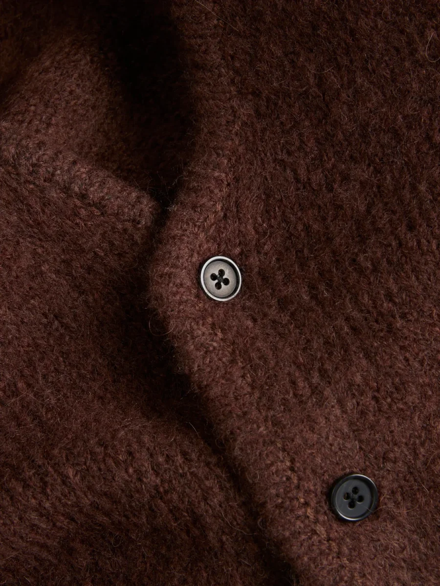 CARDIGAN LOOSE LIVERPOOL - Deep Mahogany - Imagen 4