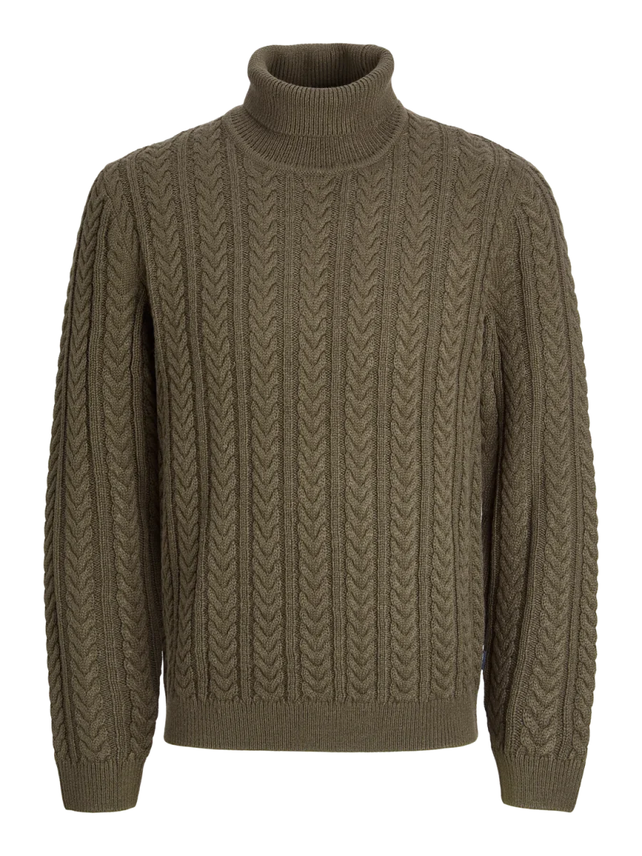 SWEATER REGULAR TEJIDO BULSEAN - Black Olive