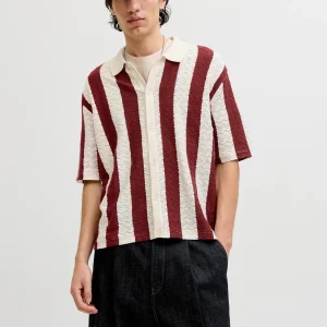 POLO LOOSE TEJIDO RAYAS TYLER - Sea Salt Stripes:Cabernet