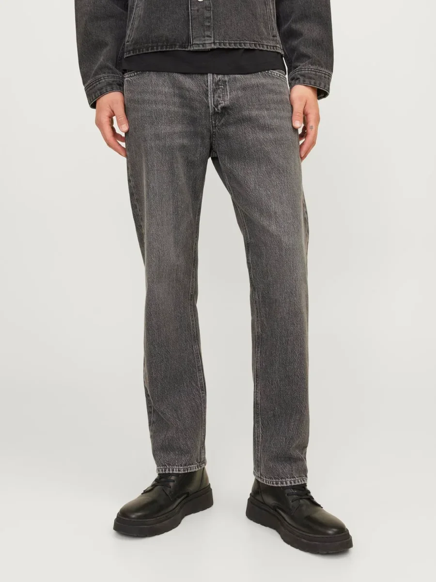 JEAN RELAXED TIRO ALTO CHRIS 444 - Black Denim - Imagen 2