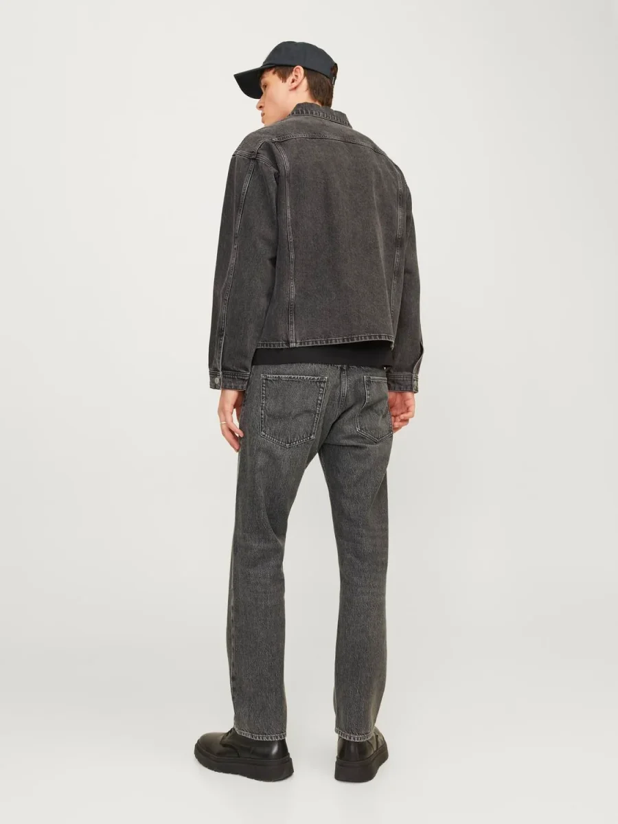 JEAN RELAXED TIRO ALTO CHRIS 444 - Black Denim - Imagen 5