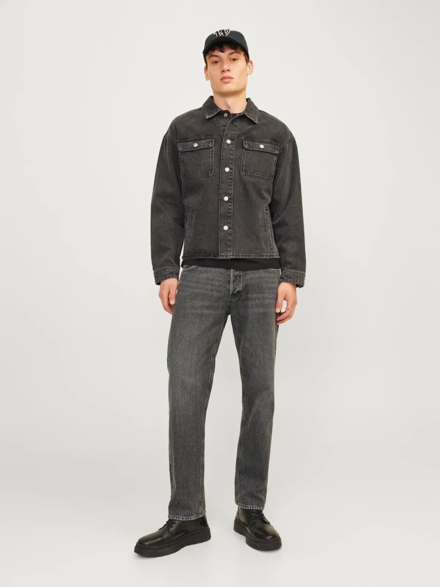 JEAN RELAXED TIRO ALTO CHRIS 444 - Black Denim - Imagen 3