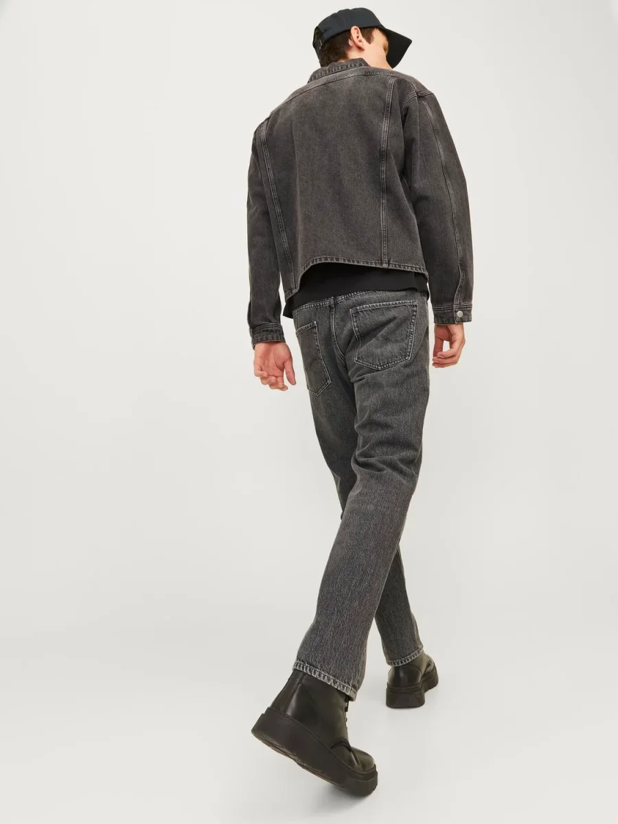 JEAN RELAXED TIRO ALTO CHRIS 444 - Black Denim - Imagen 4