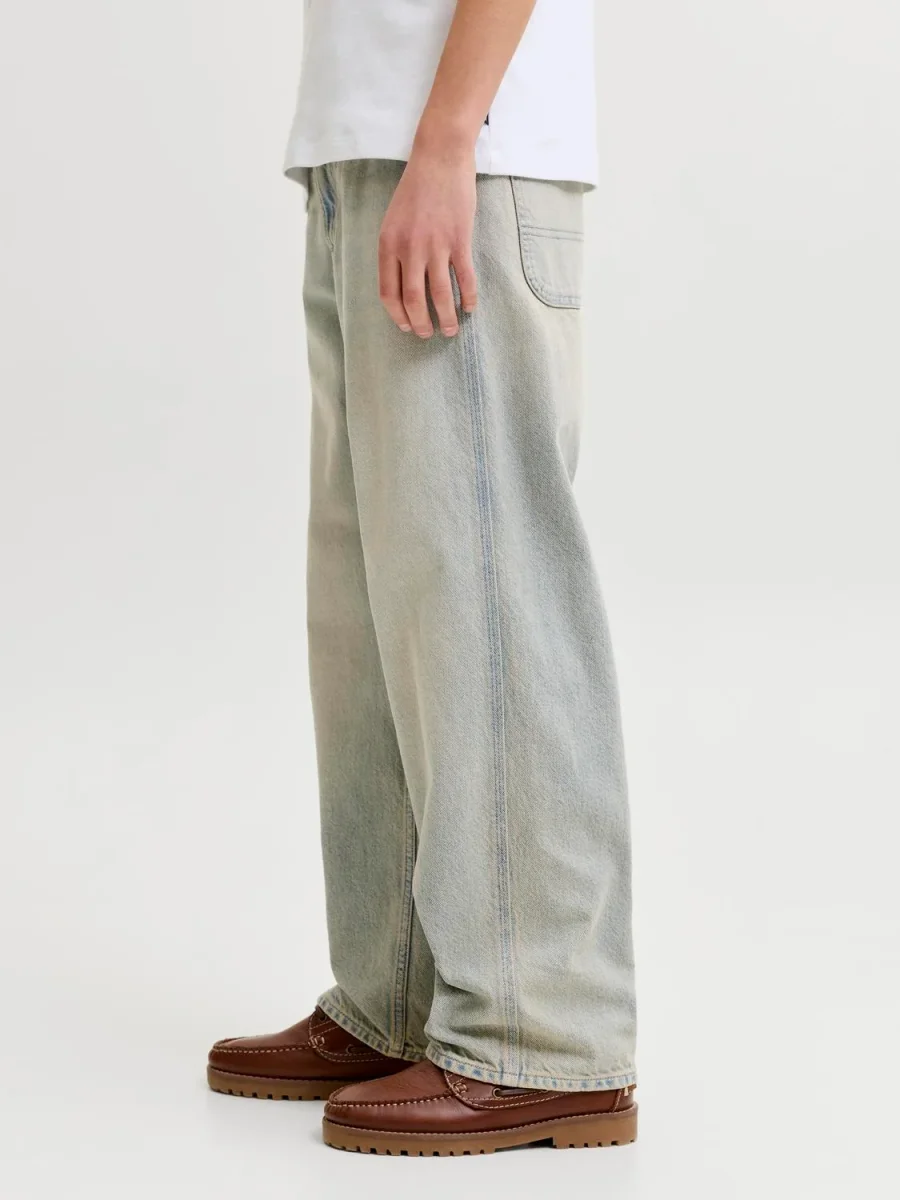 JEAN BAGGY TIRO ALTO ALEX 502 JNR - Light Blue Denim - Imagen 8