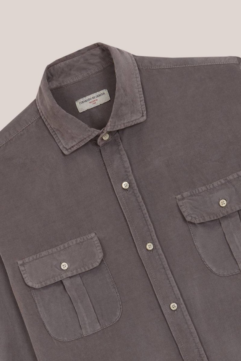 Camisa Micropana 2 Bolsillos - Gris Plomo - Imagen 3