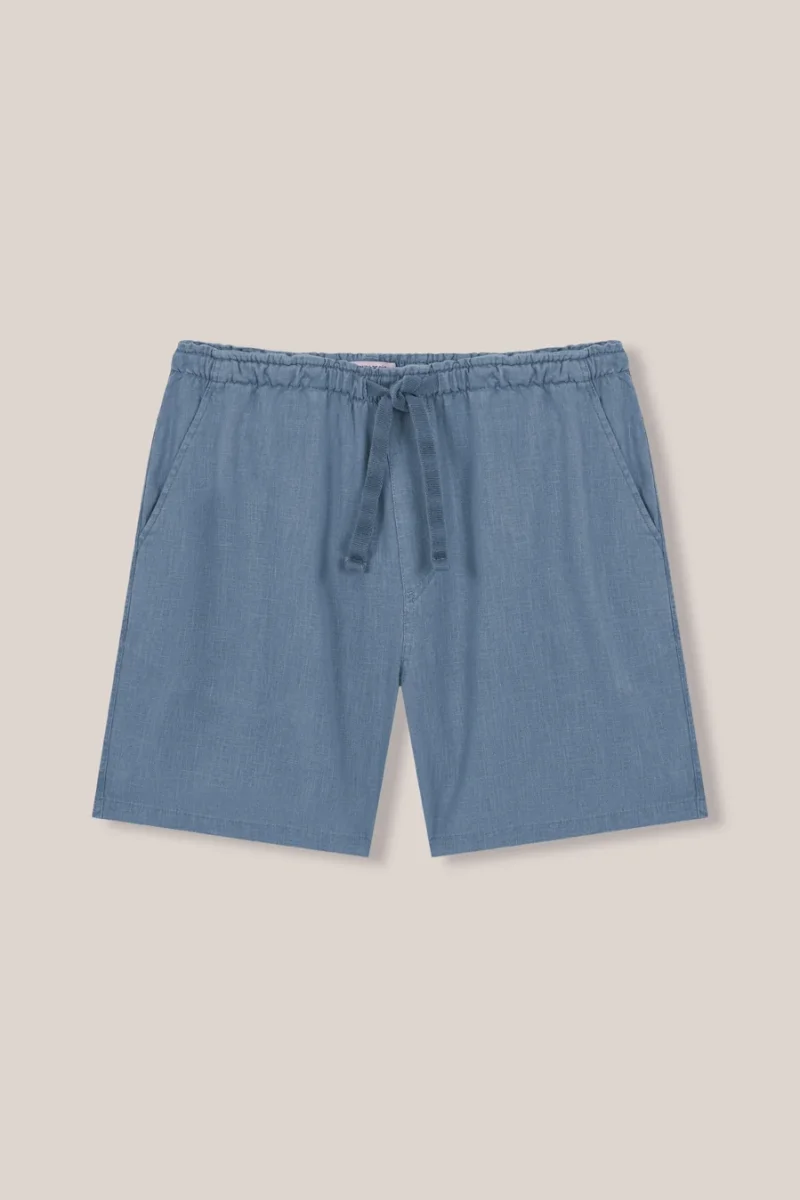 Bermudas de Lino - Azul - Imagen 3