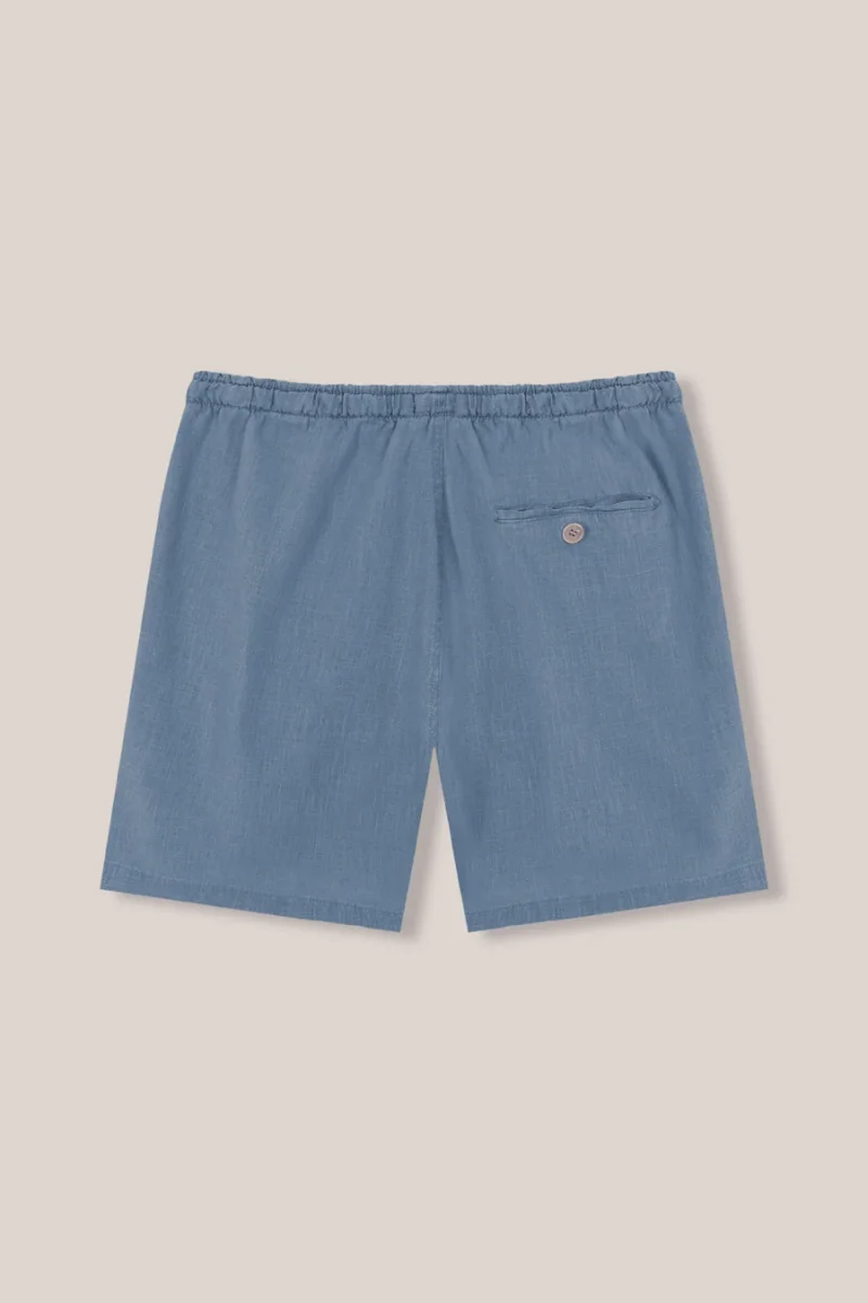 Bermudas de Lino - Azul - Imagen 4