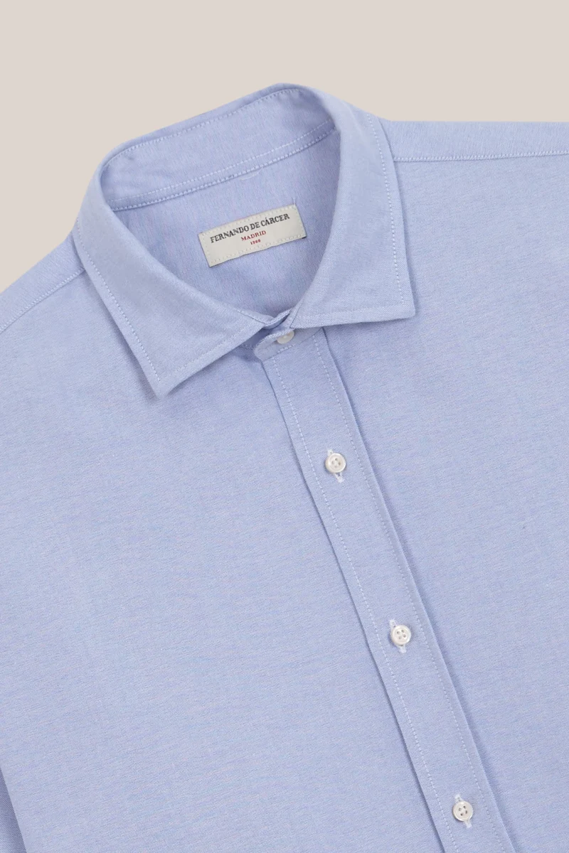 Camisa de Algodón - Oxford Azul - Imagen 3
