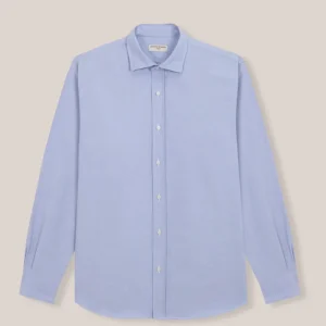 Camisa de Algodón - Oxford Azul