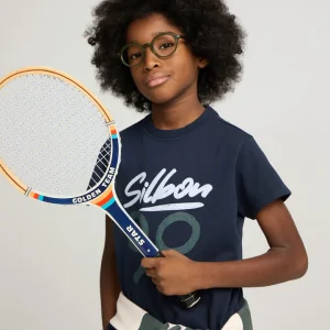 Camiseta niño Silbon dibujo azul marino