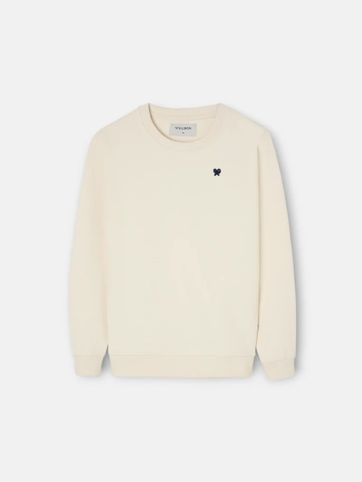 Sudadera Unisex little legacy crema - Imagen 4