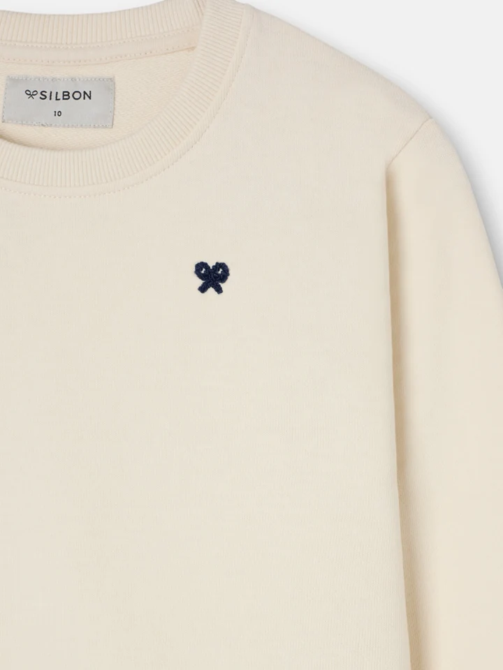 Sudadera Unisex little legacy crema - Imagen 3