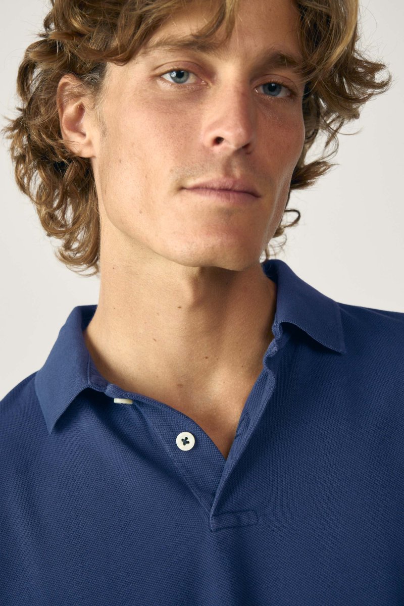 Polo Manga Larga - Azul - Imagen 5