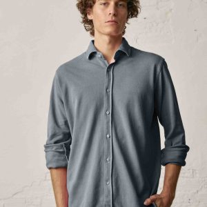Camisa de Piqué - Gris