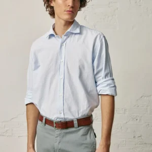 Camisa de Algodón - Azul Mil Rayas
