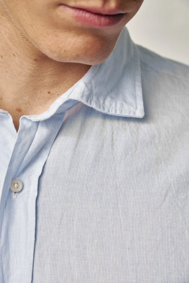 Camisa de Algodón - Azul Mil Rayas - Imagen 3