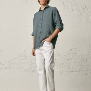 Camisa de Lino - Plomo