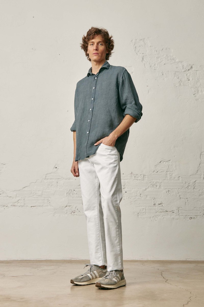 Camisa de Lino - Plomo - Imagen 2