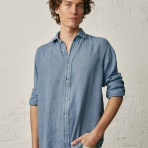 Camisa de Lino - Azul Petróleo