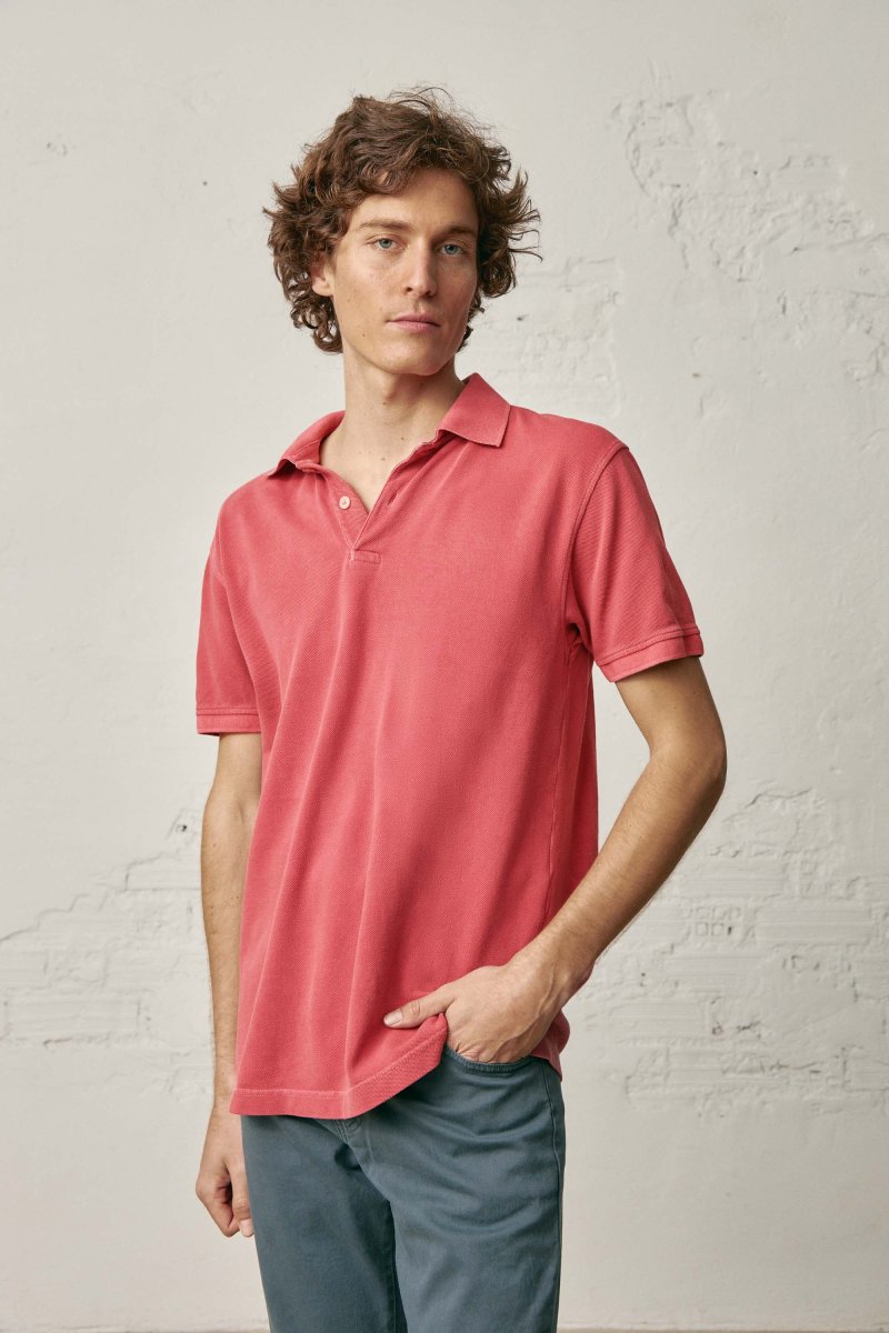Polo Manga Corta - Coral