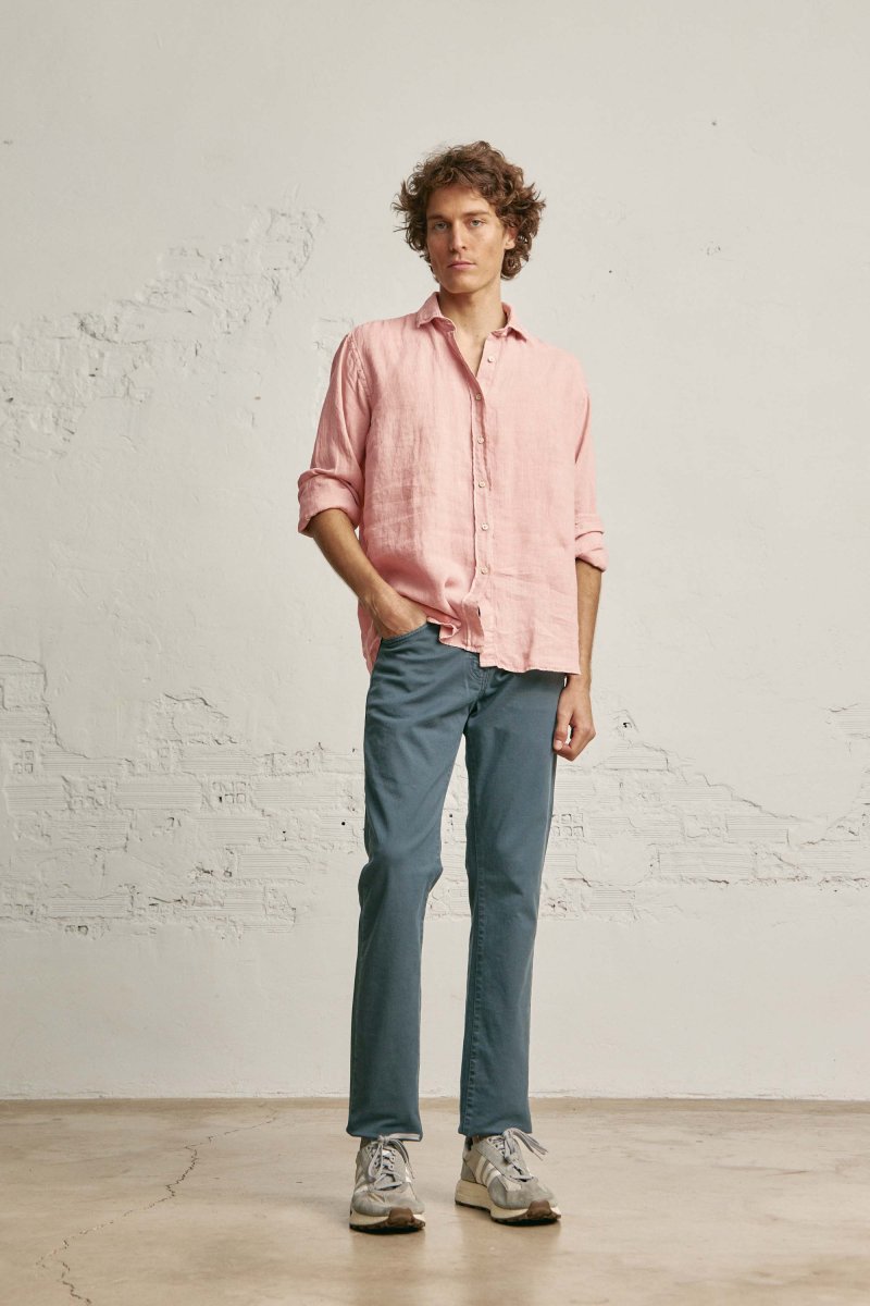 Camisa de Lino - Rosa Claro - Imagen 3