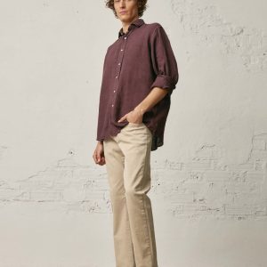 Camisa de Lino - Burdeos