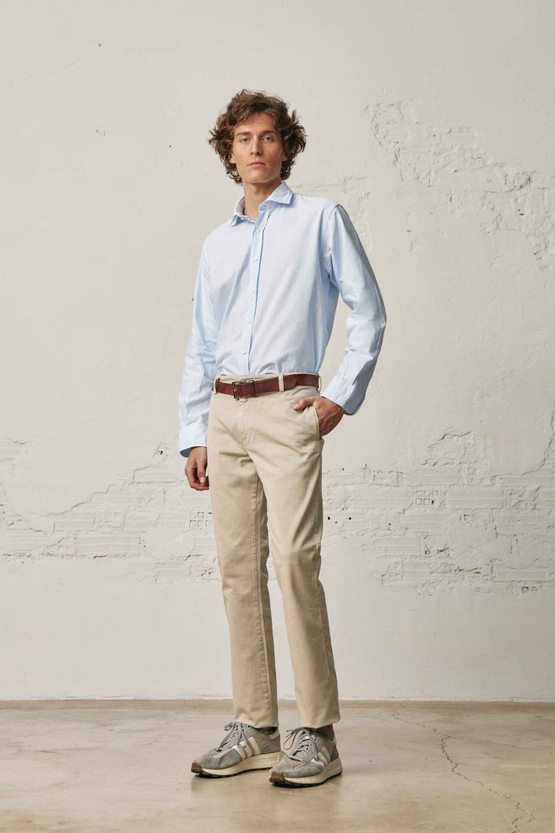 Camisa de Algodón - Oxford Azul - Imagen 3