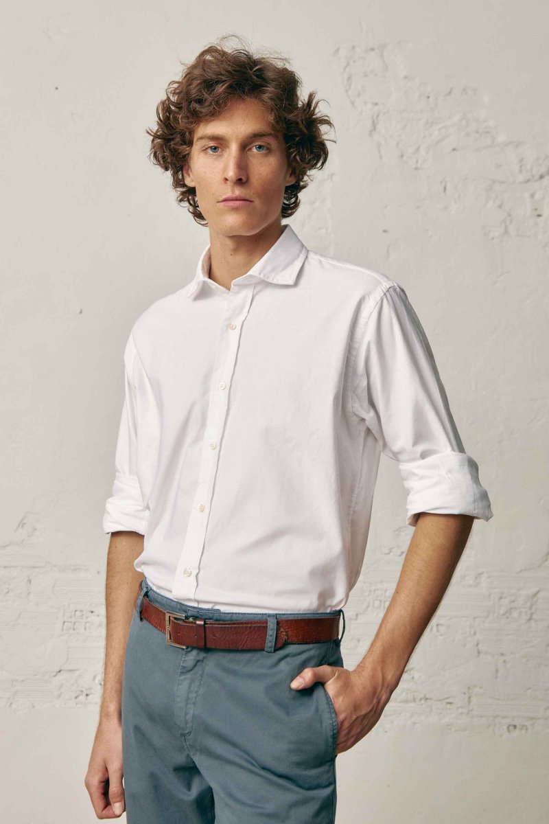 Camisa de Algodón - Oxford Blanco - Imagen 3