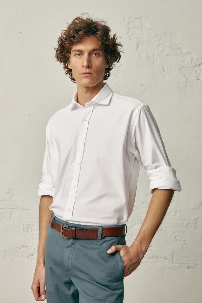 Camisa de Algodón - Blanca - Imagen 4