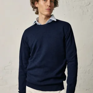Jersey Cuello Redondo Algodón - Azul Marino